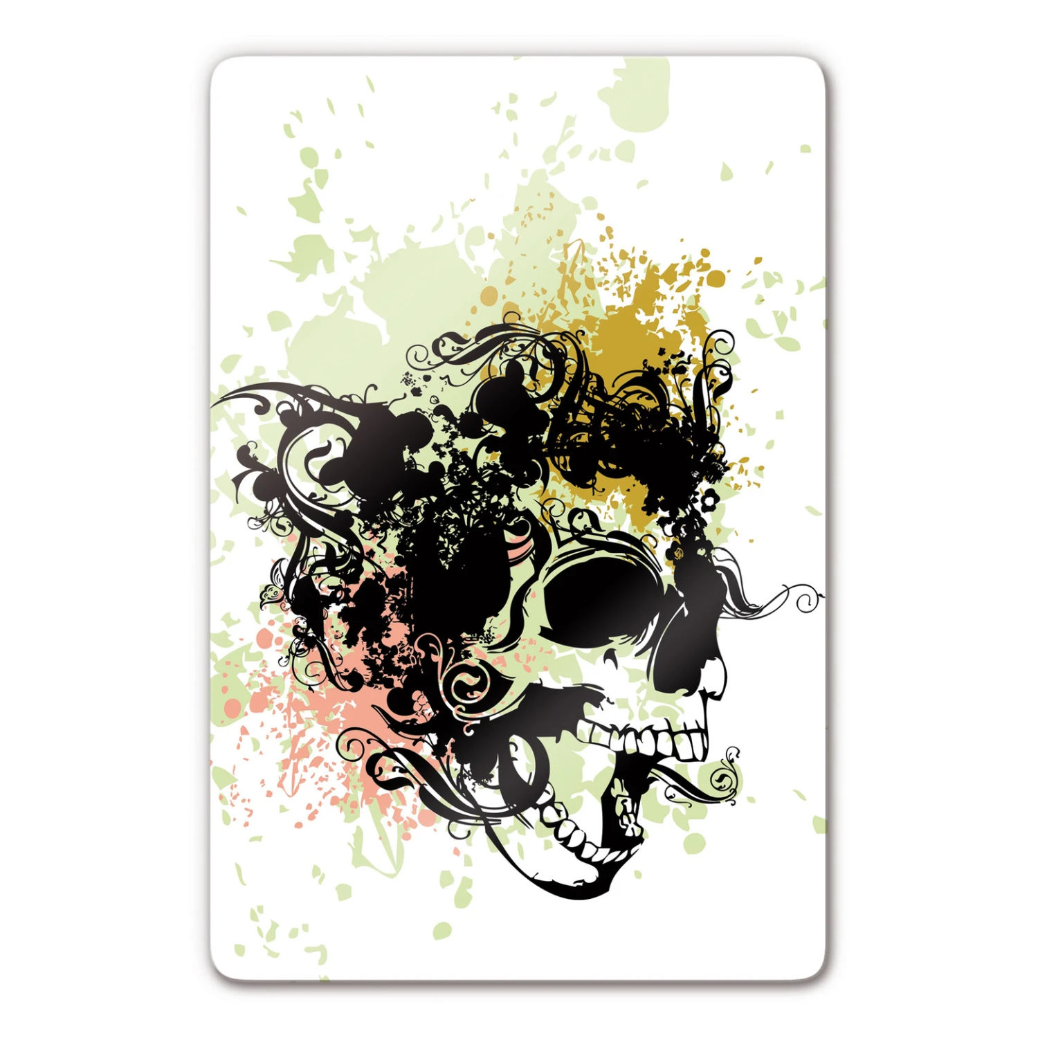 Skull Tribal Glass Art