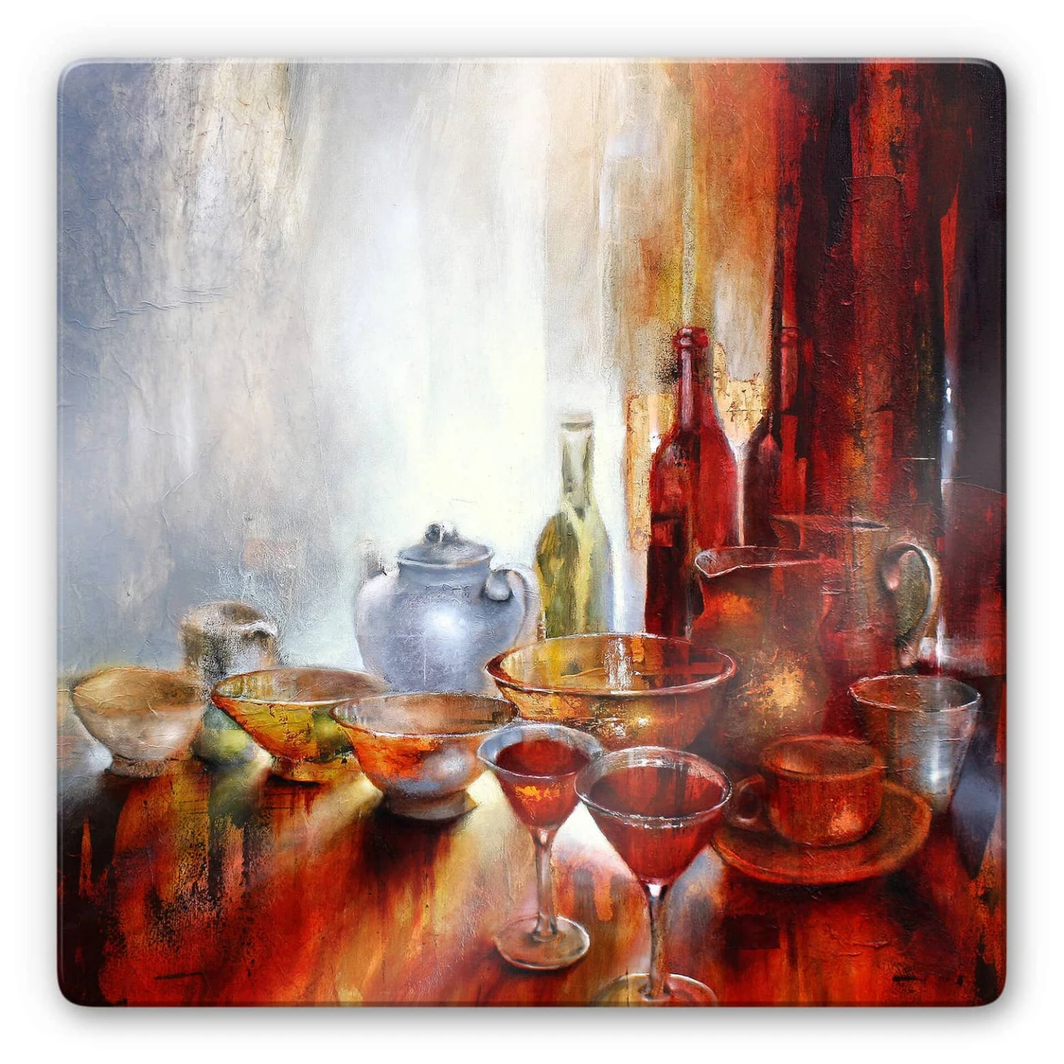 Glass Print Schmucker - Tea Cans