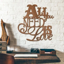 All You Need Is Love – Mahogany Wood