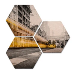 Hexagon Alu-dibond Copper Effect - Berlin