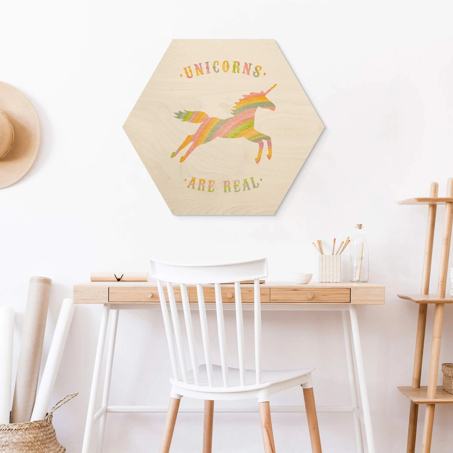 Hexagon Wood Bodart - Unicorns Are Real - Image 2
