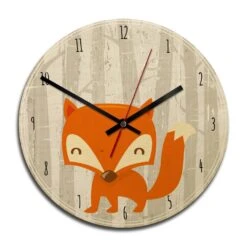 Wooden Clock – Fox O’clock