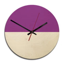 Wooden Clock – Hedda Violet