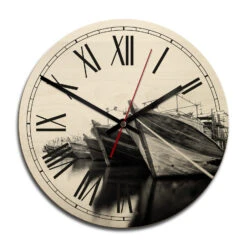 Wooden Clock – Boats