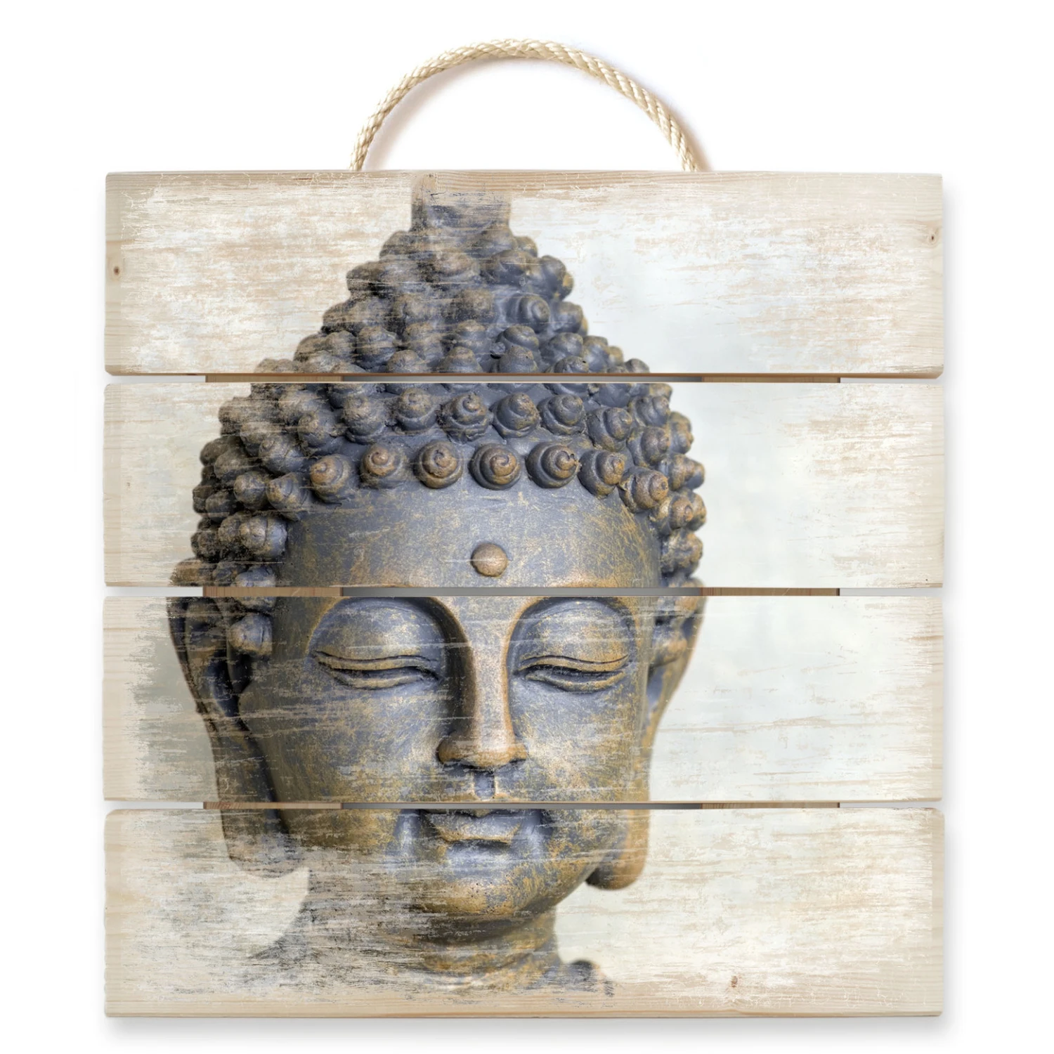 Buddha Face - Wood Print - Image 2