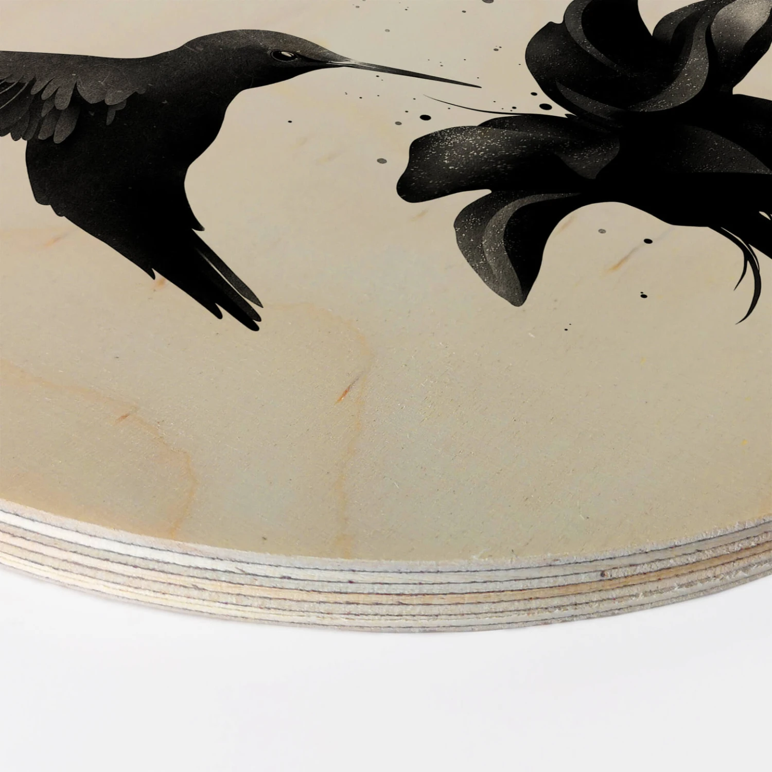 Wall Circle Wood Ireland - Humming Bird - Image 3