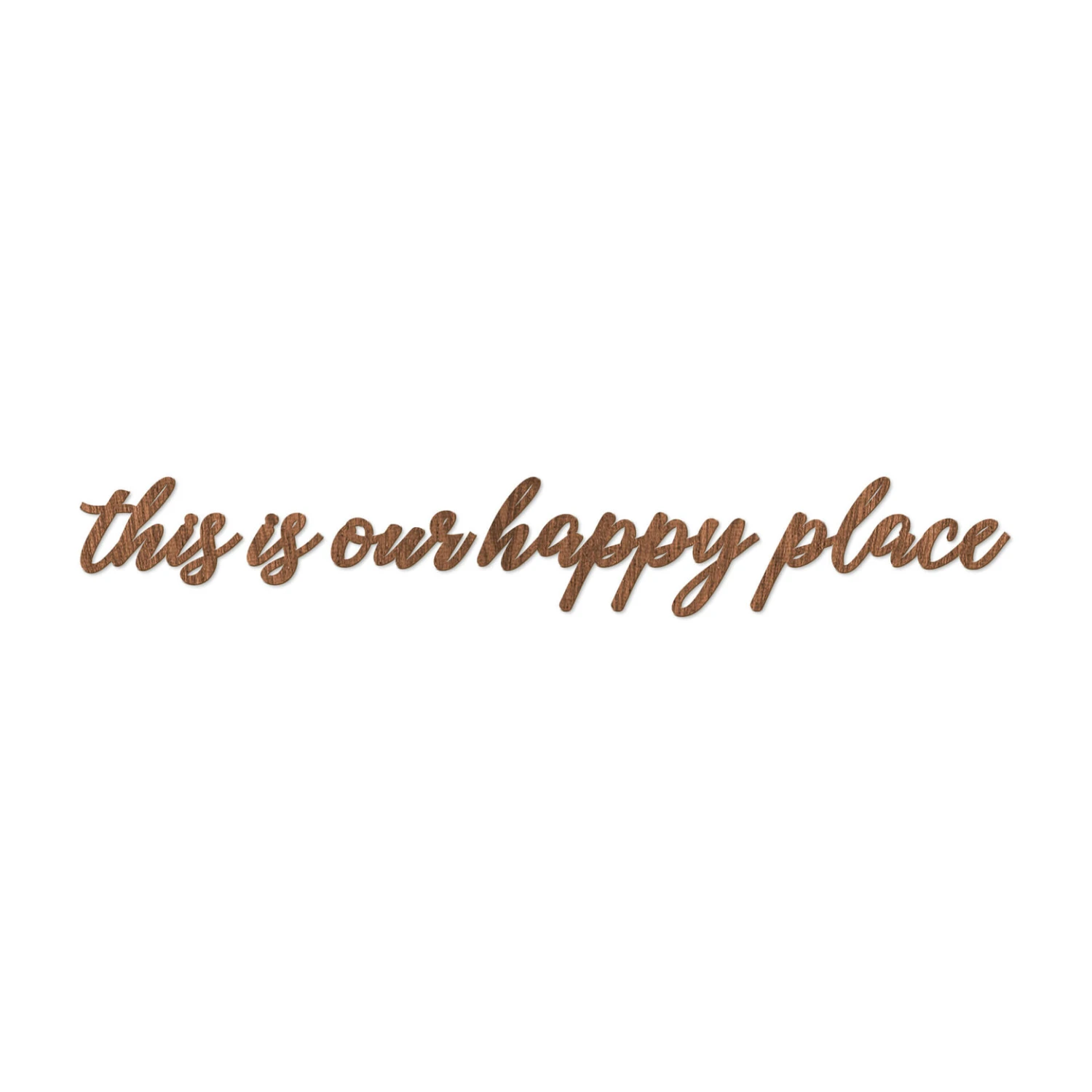 Wooden Letters Mahogany - This Is Our Happy Place - Image 2