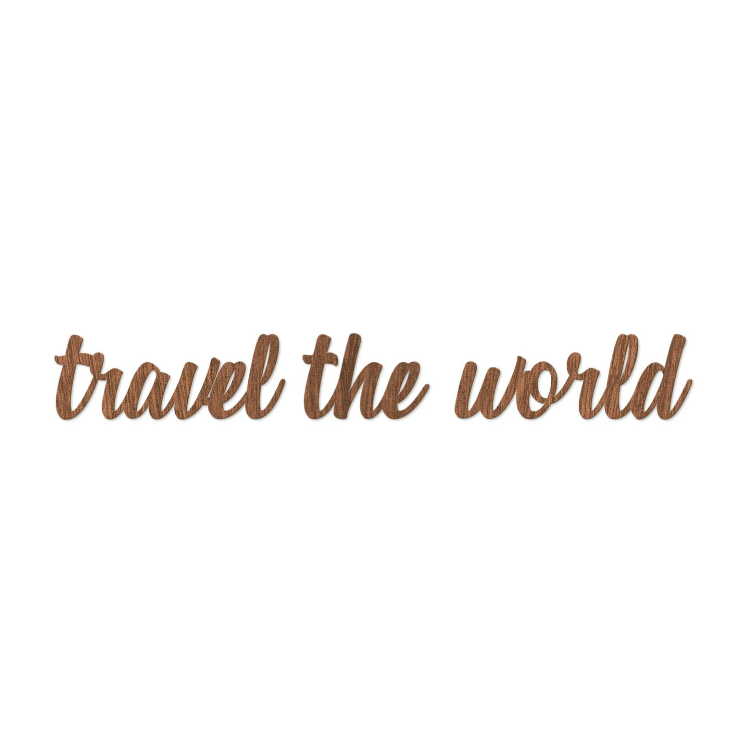 Decorative Letters Mahogany - Travel The World - Image 2