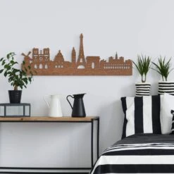 Wooden Décor - Skyline Of Paris