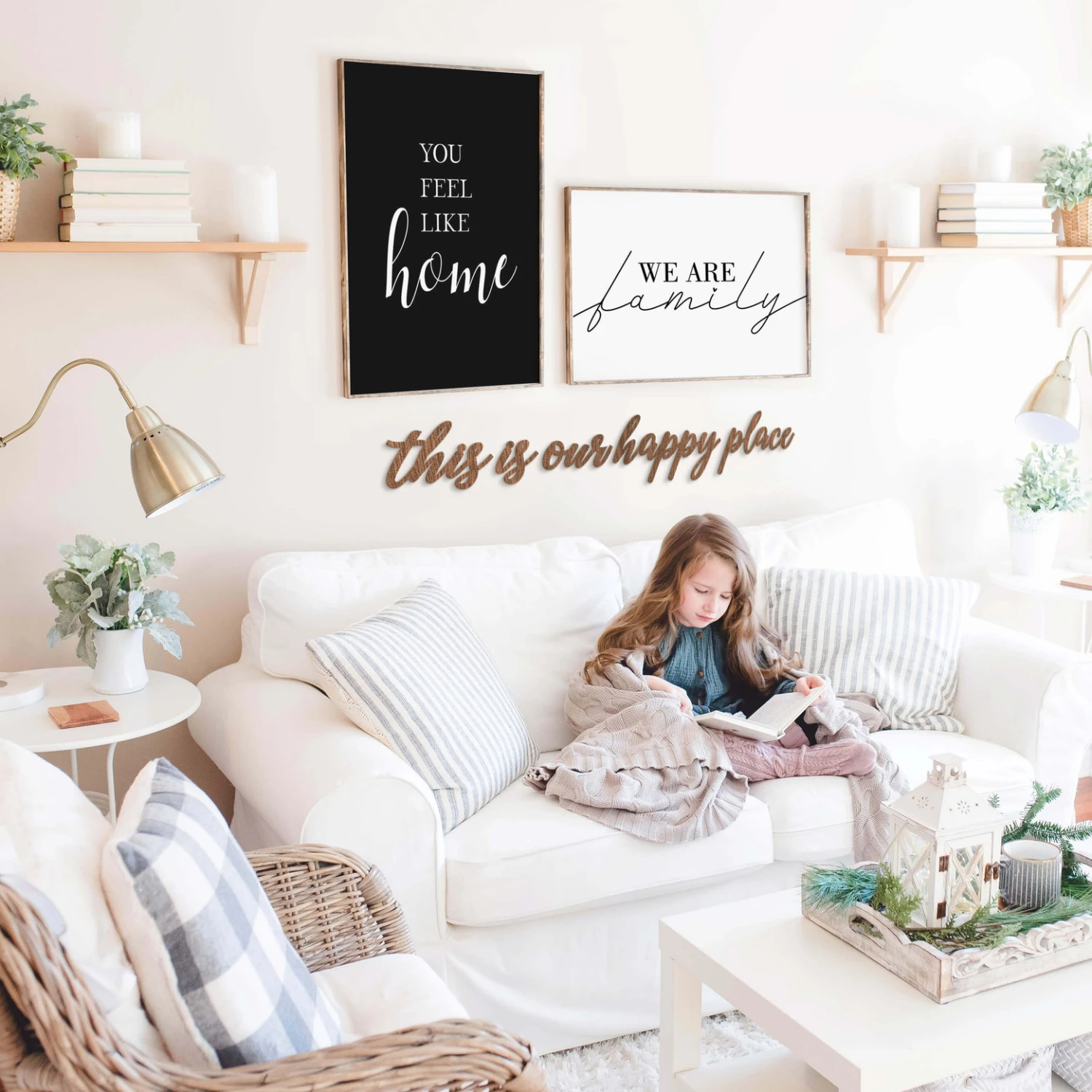 Wooden Letters Mahogany - This Is Our Happy Place - Image 3