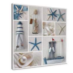 Beach Collage Canvas Print