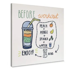 Splashing Oranges - Square Canvas Print