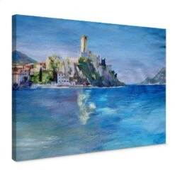 Bleichner - Castello Scaligero Canvas Print