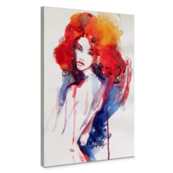 Red-headed Woman Canvas Print