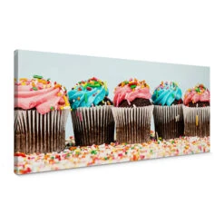 Party Cupcakes Canvas Print Panorama