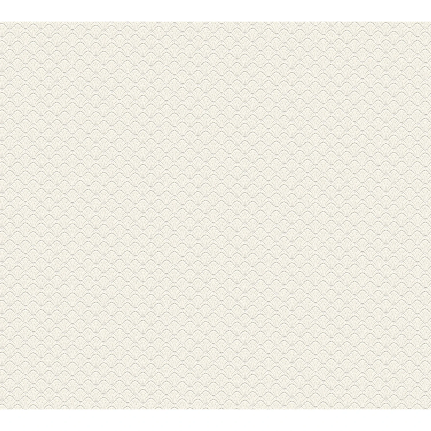 Jette Art Deco Wallpaper In Matt Light Structure In Cream And White Non-woven Wallpaper - Image 2