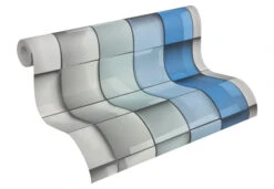 A.S. Création Pattern Wallpaper Wallpaper Move Your Wall Blue, Grey, Green