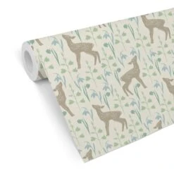 Patterned Wallpaper - Fawn