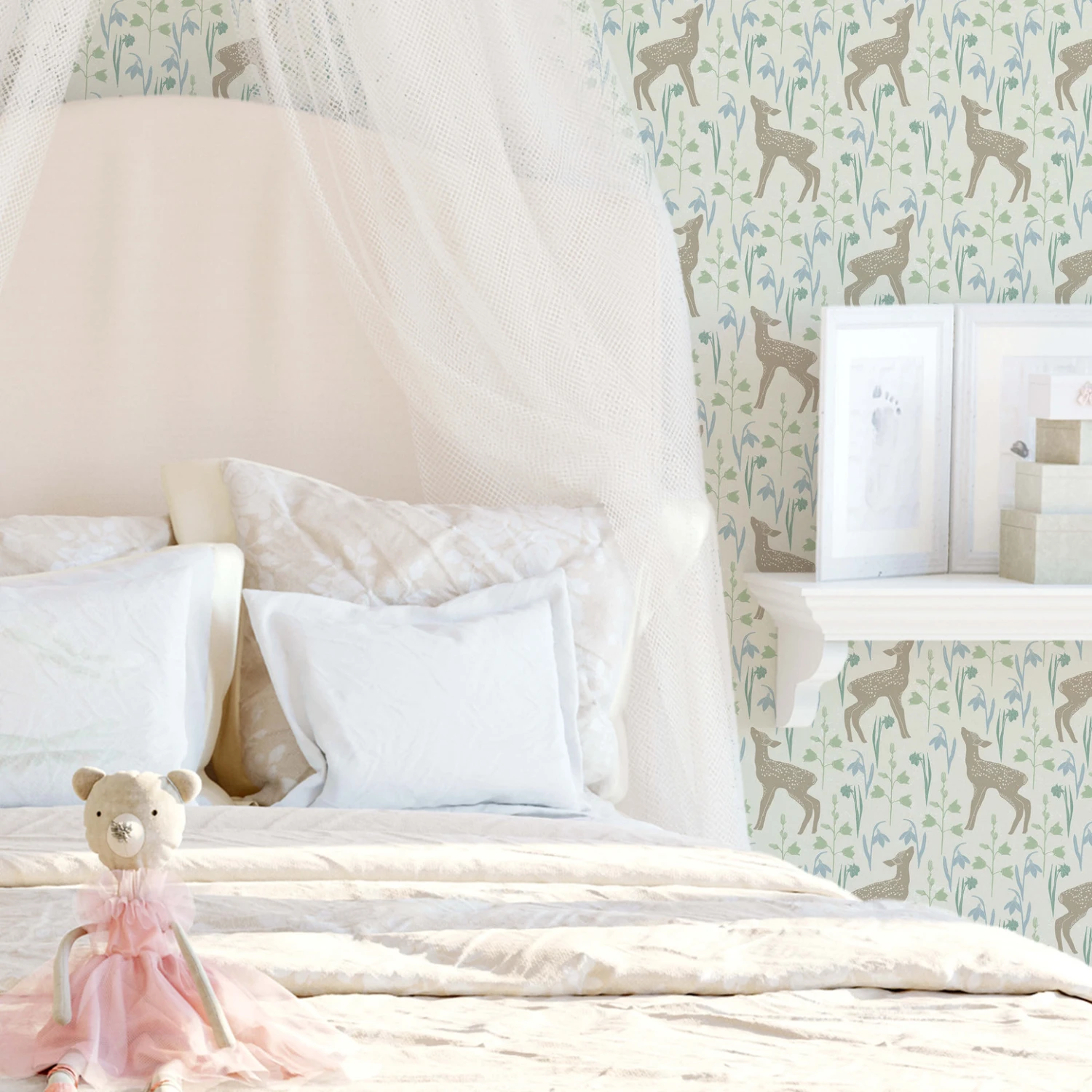 Patterned Wallpaper - Fawn - Image 4