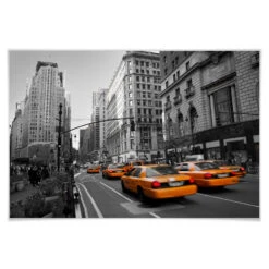 Poster Cabs In Manhattan