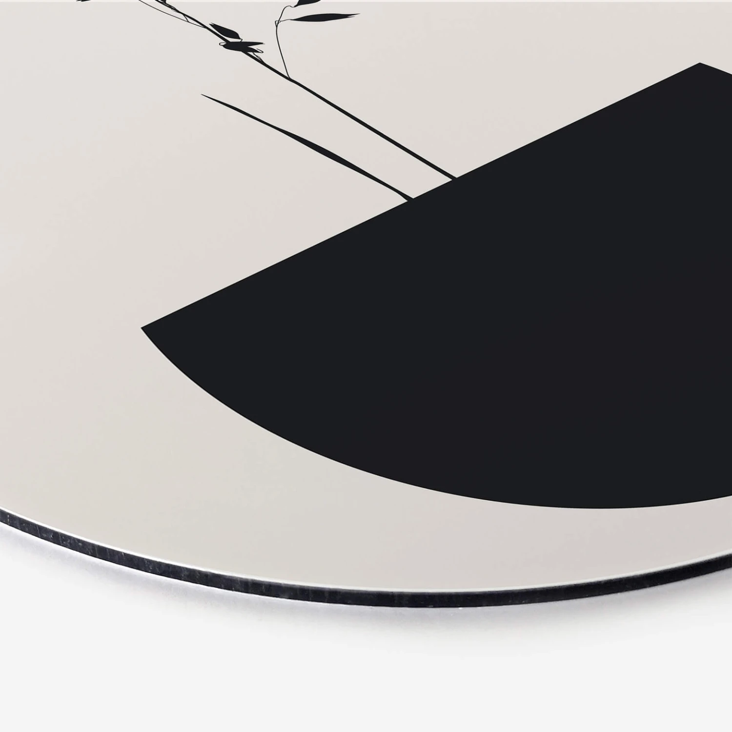 Alu-Dibond Wall Circle Kubistika - Abstract Flower - Image 3