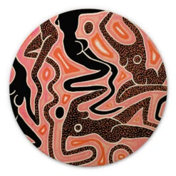 Wall Circle Wood Hariri - Abstract