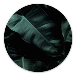 Wall Circle Wood Kubistika - Jungle Leaves