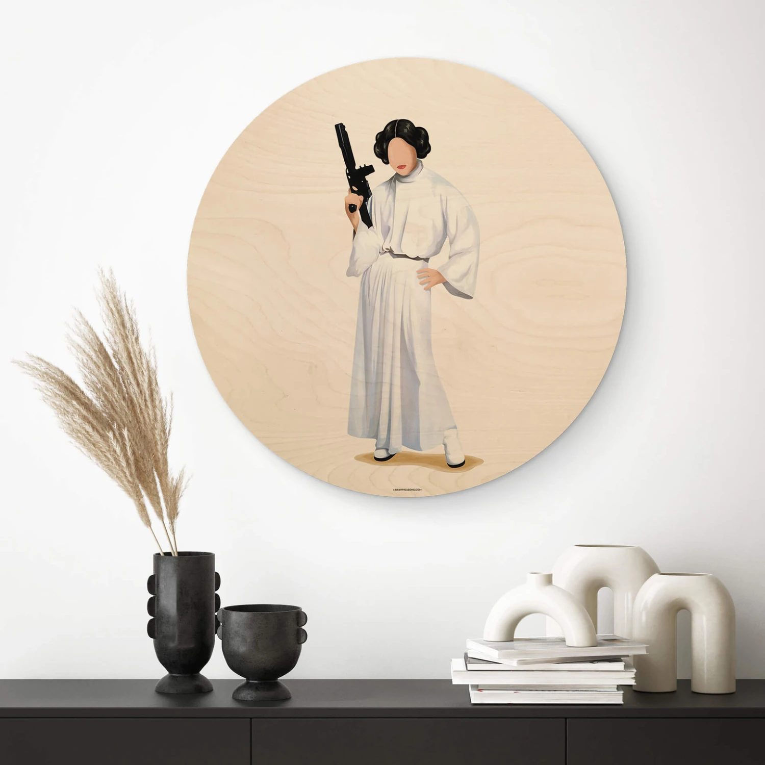 Wall Circle Wood Tohmé - Leia - Image 2