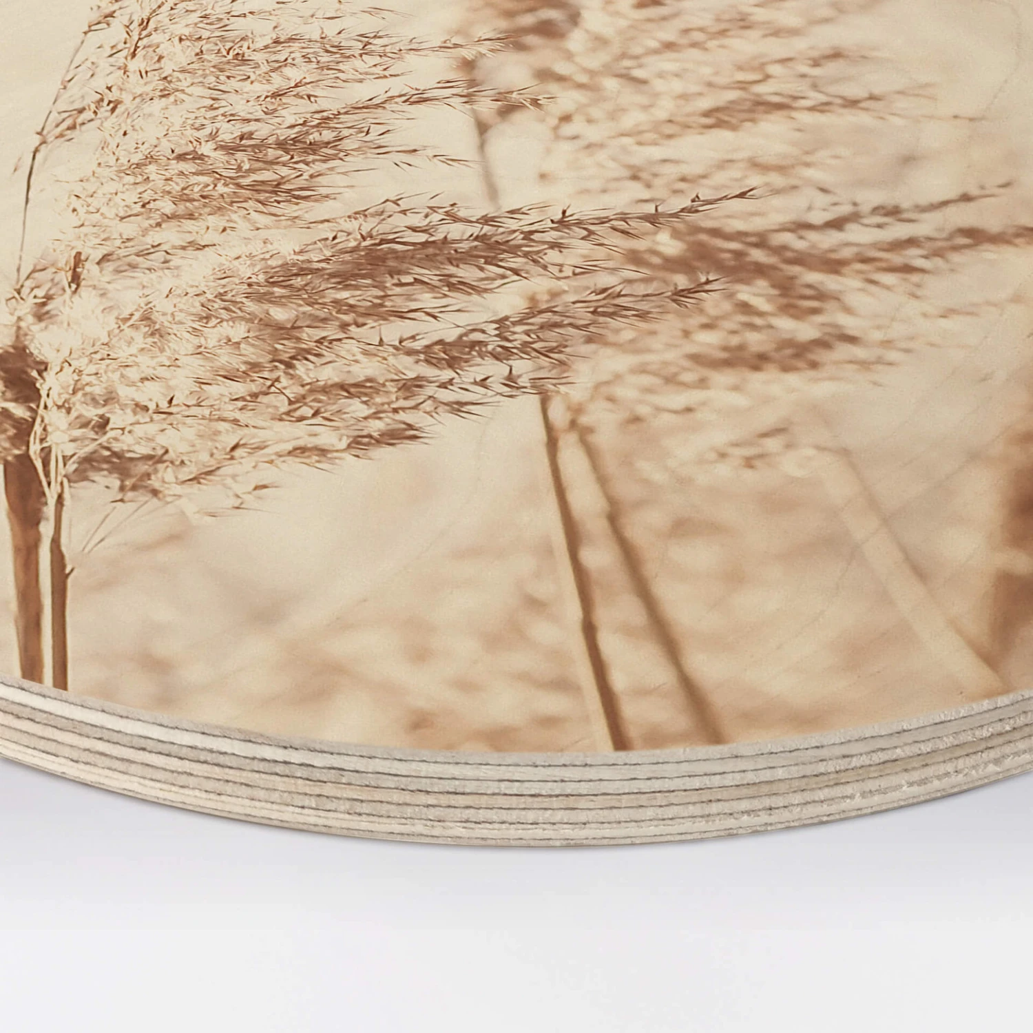 Wall Circle Wood Windy Grass - Image 3