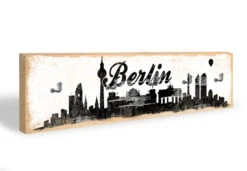 Key Holder - Berlin Skyline 02 + 5 Hooks