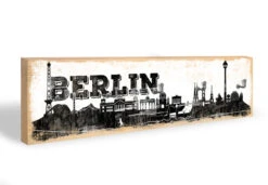 Key Holder - Berlin Skyline + 5 Hooks