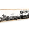 Key Holder - Frankfurt Skyline + 5 Hooks