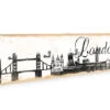 Key Holder - London Skyline + 5 Hooks