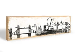 Key Holder - London Skyline + 5 Hooks