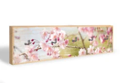 Key Holder - Cherry Blossoms + 5 Hooks