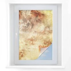 Window Foil Abstract Flowers