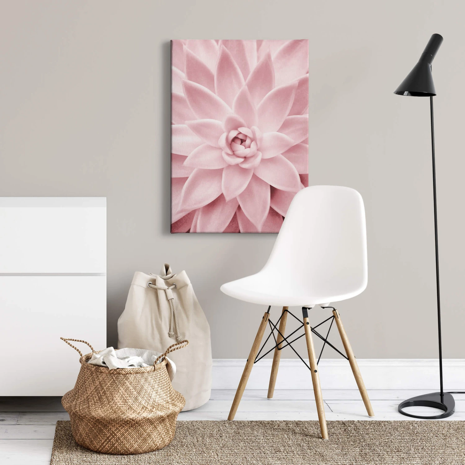 Canvas Print Sisi & Seb - Pink Succulents - Image 2
