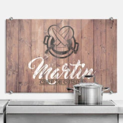 Splashback Chef De Cuisine + Own Name