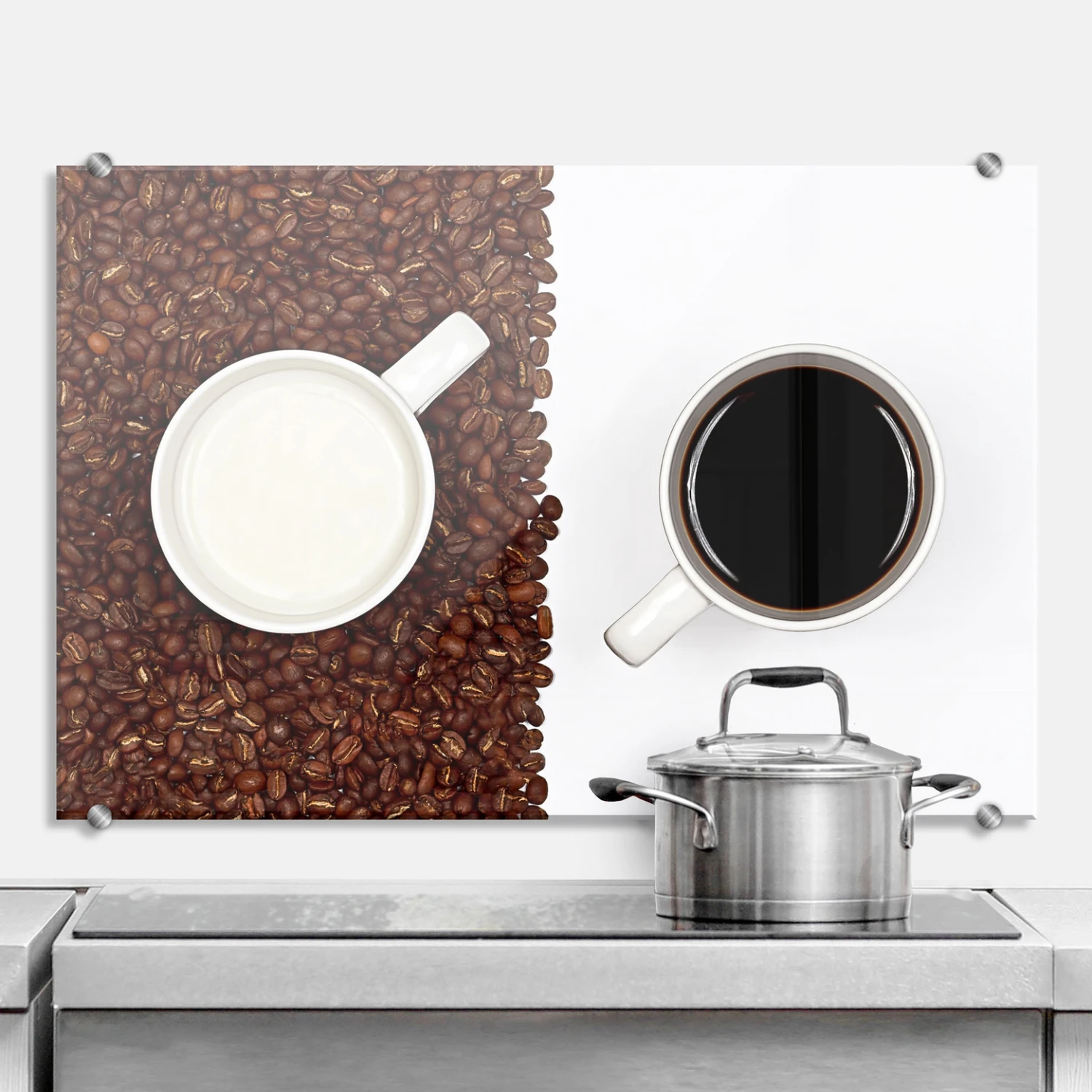 Lavsen - White Espresso - Kitchen Splashback