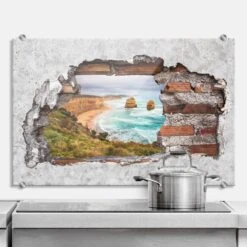Splashback 3D Optics – Rocks At Sea