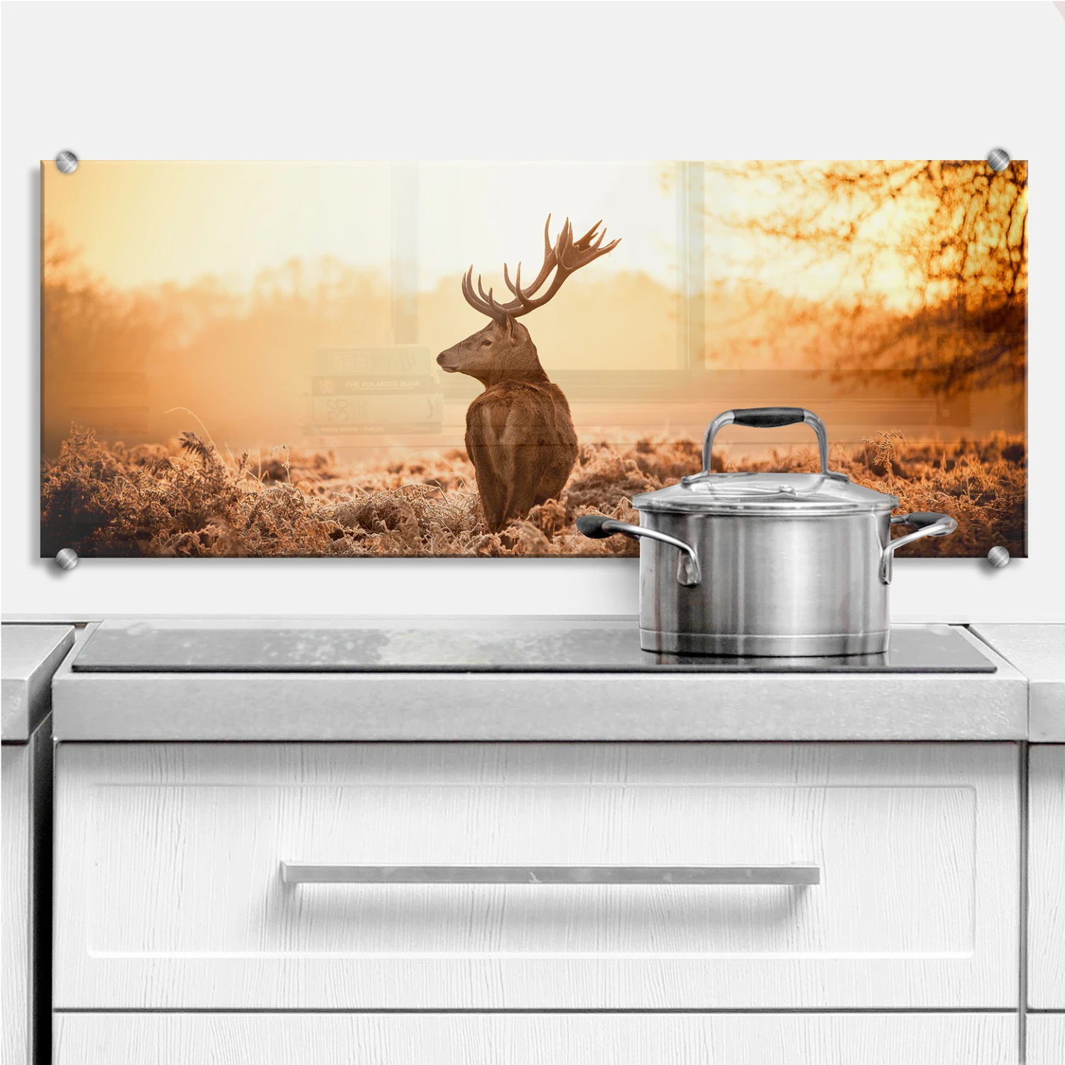 Majestic Deer - Panorama - Kitchen Splashback