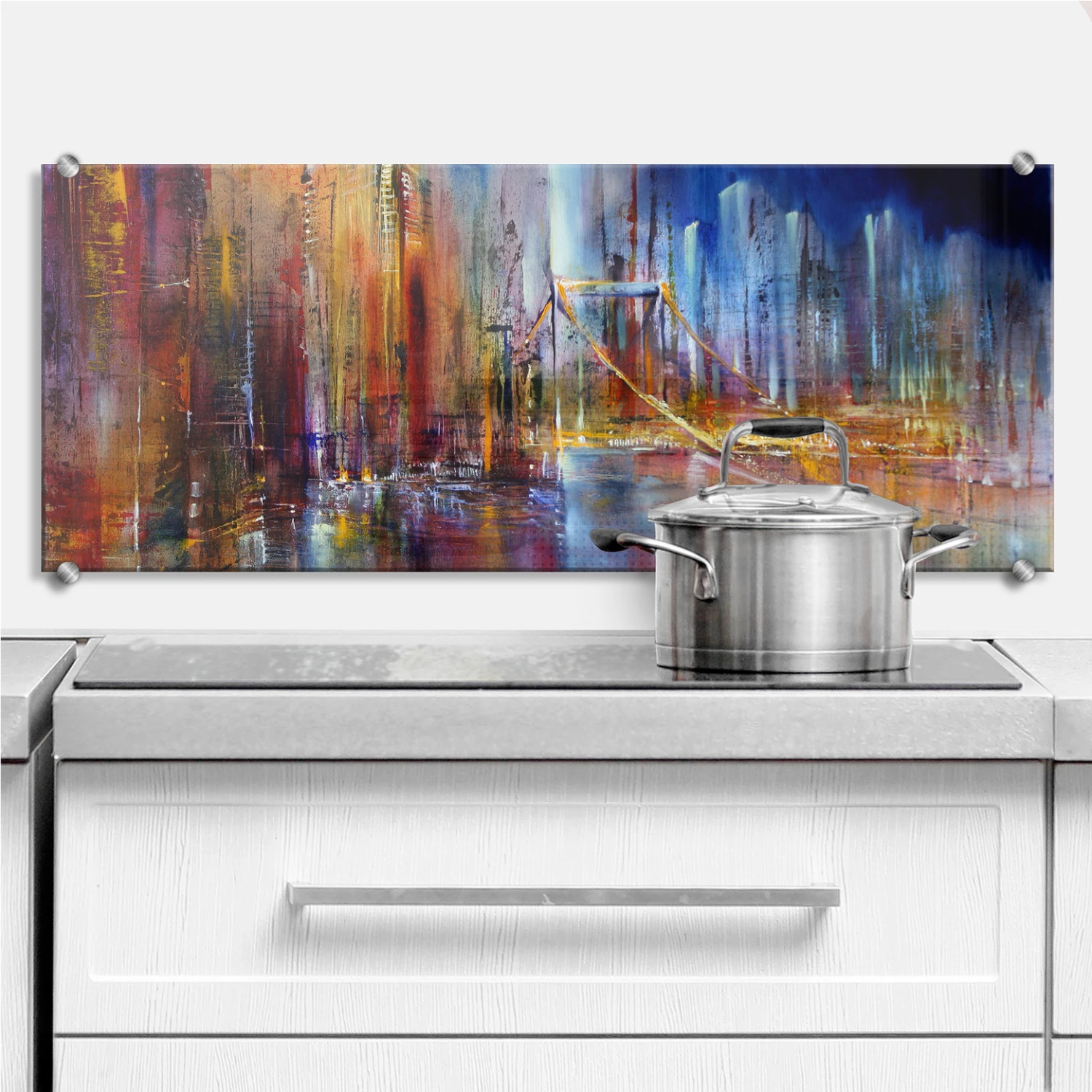 Kitchen Splashback Schmucker - City Sight - Panorama