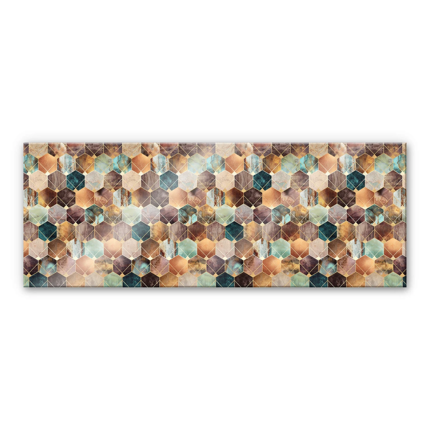 Splashback Fredriksson - Gold & Copper Hexagons - Image 2