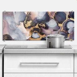 Splashback Fredriksson - Pink & Gold - Panorama