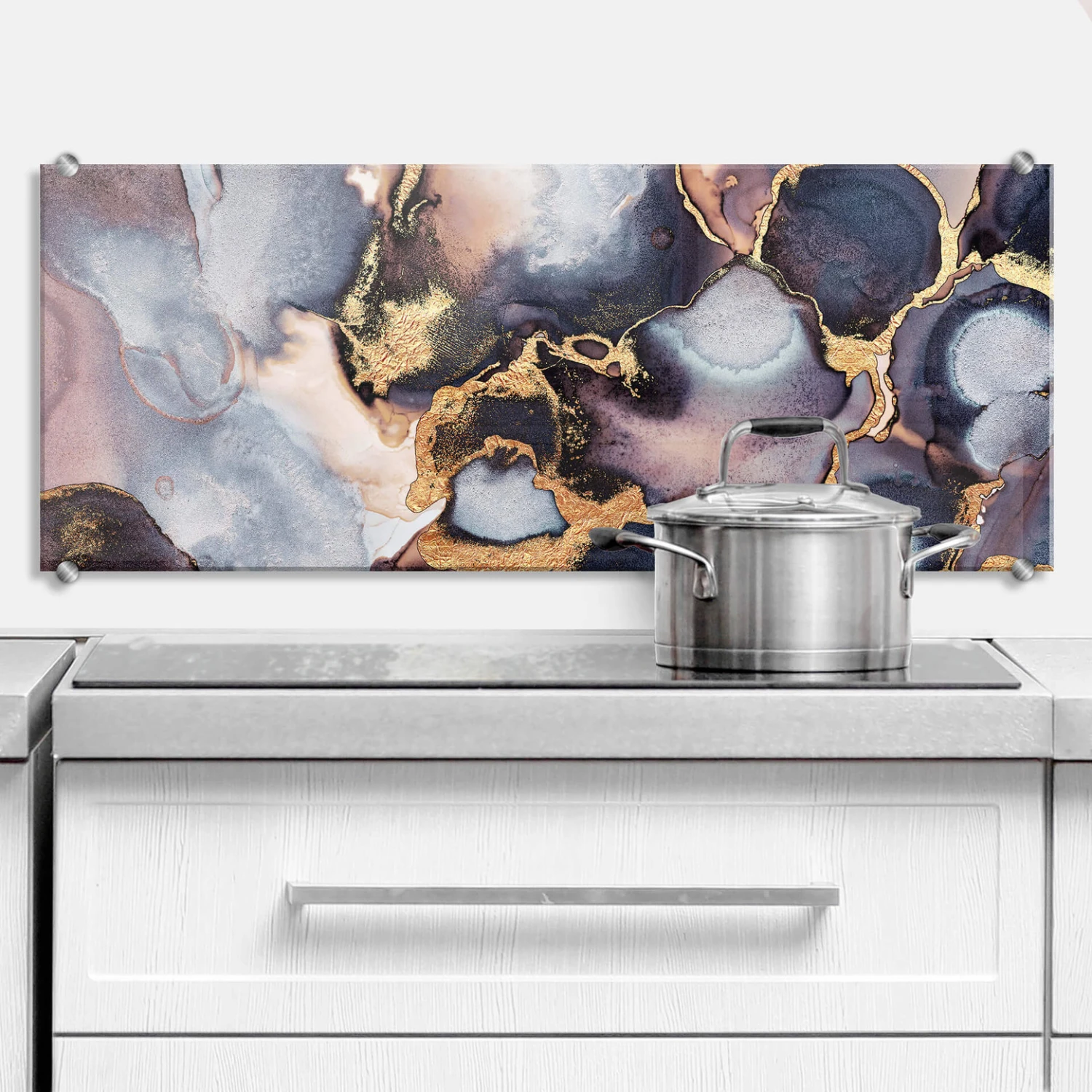 Splashback Fredriksson - Pink & Gold - Panorama