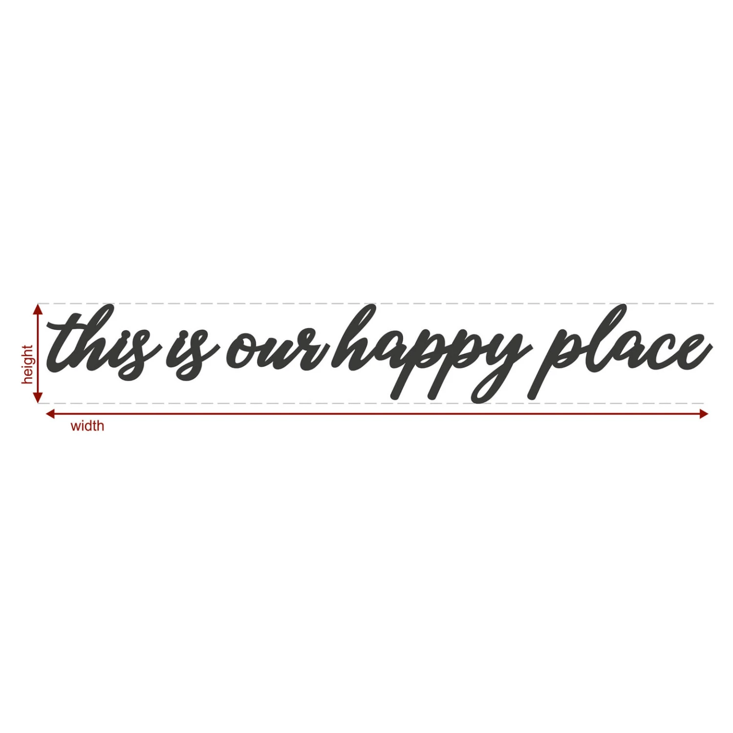 Wooden Letters Mahogany - This Is Our Happy Place - Image 4