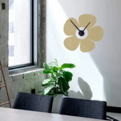 Flower Wall Sticker + Clock