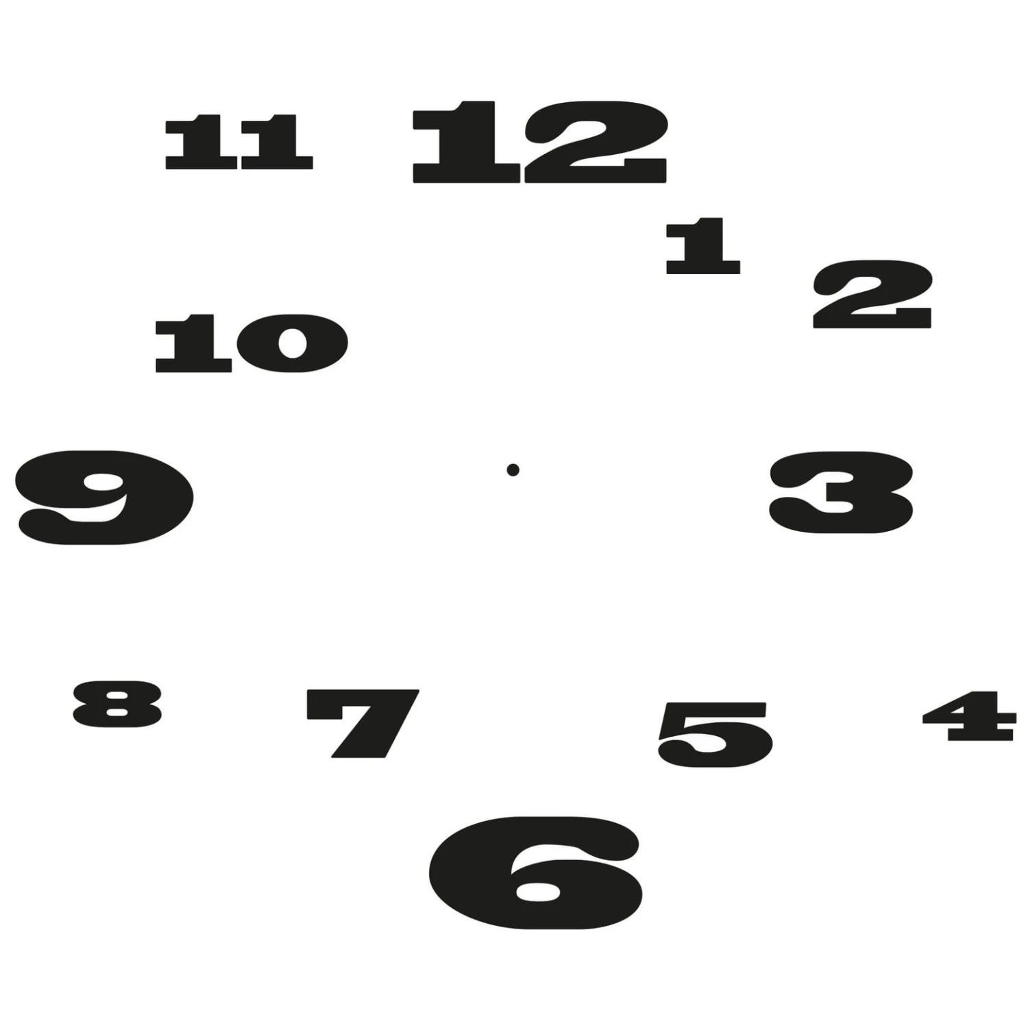 Chaotic Wall Sticker + Clock - Image 2