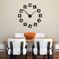 Digits Wall Sticker + Clock