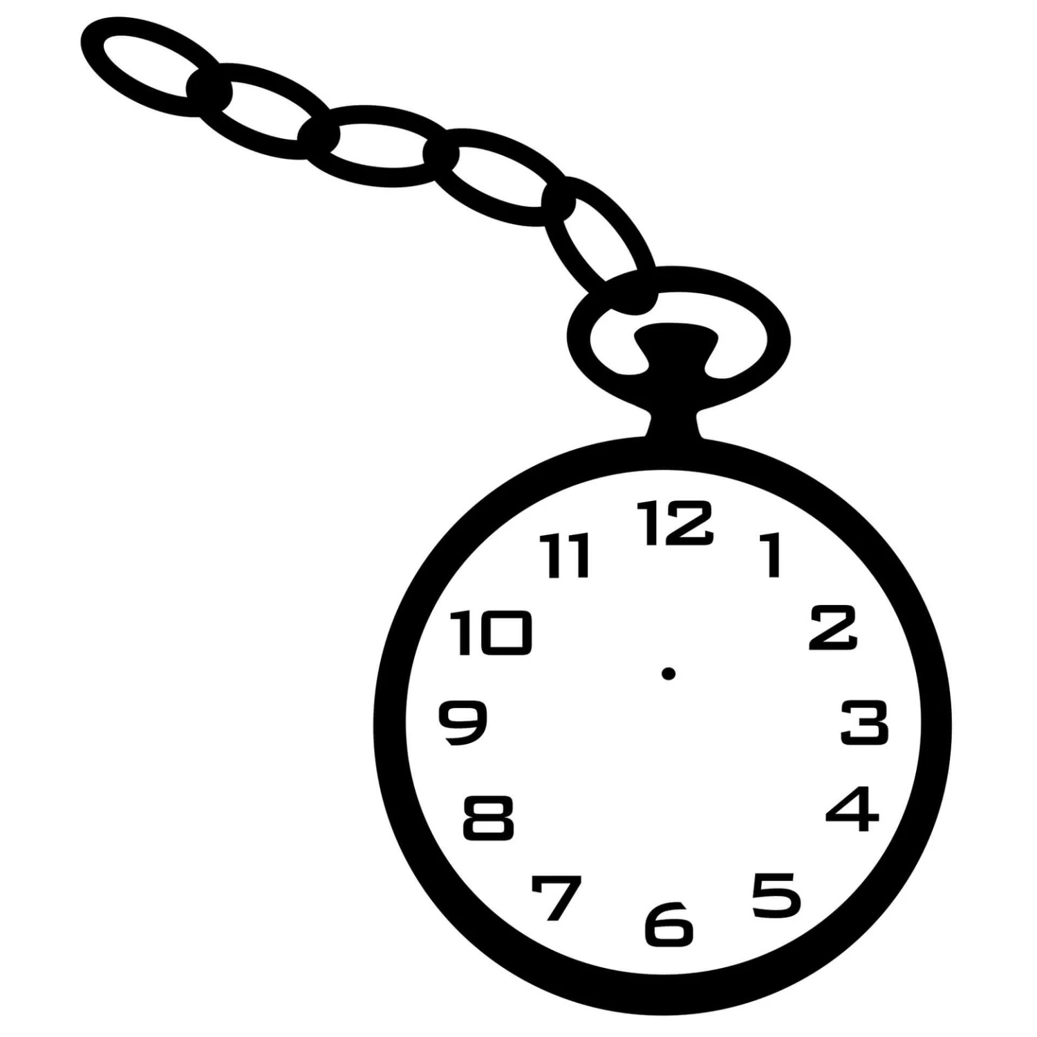 Pocket Watch Wall Sticker + Clock - Image 2